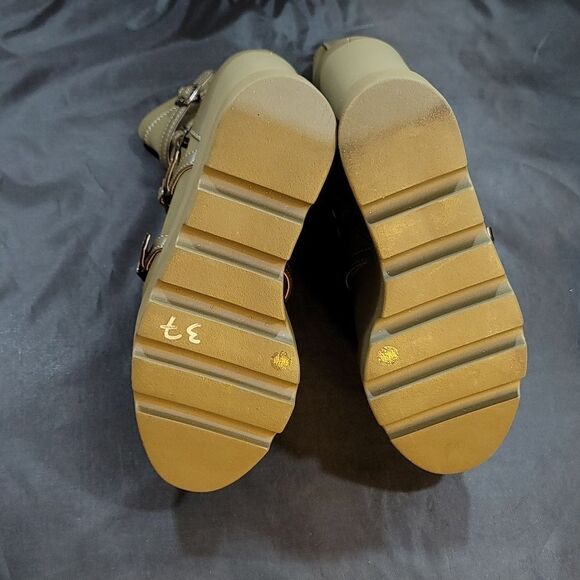 BRAND NEW JESSICA SIMPSON CHAELA HEEL BOOTS BUCKLE VAMP STRAPS WEDGE BOOT - Picture 13 of 16